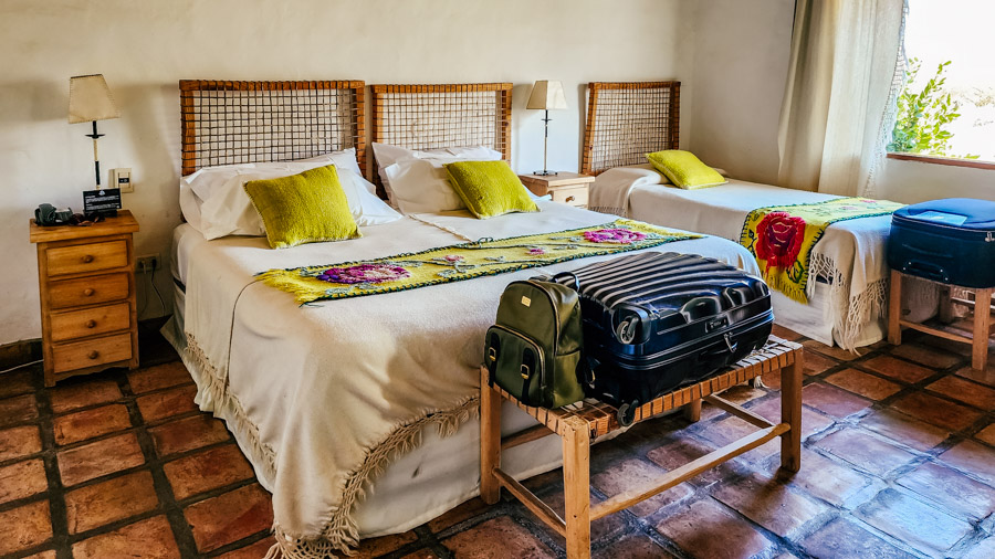 Room at Estancia Las Carreras in Tafí del Valle Tucumán, one of the luxury lodges in the northwest of Argentina.
