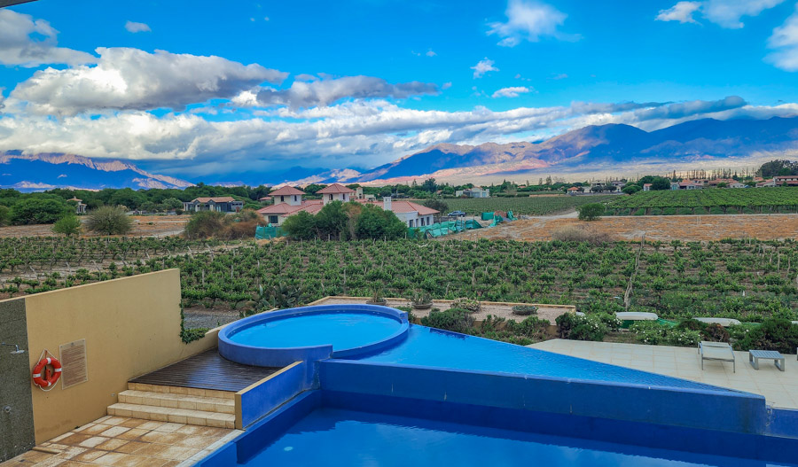 Swimming Pool Grace Cafayate, one of the most exclusive lodges in northwest Argentina
