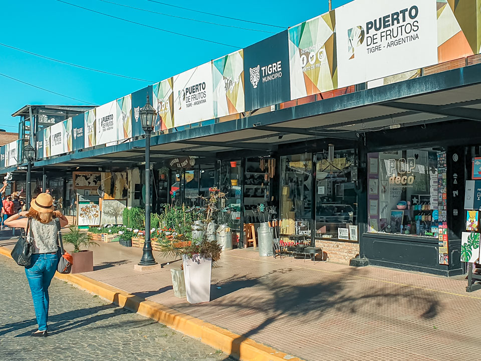 Mercado de Frutos en la ciudad de Tigre